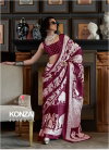 Konzai Hit 405005 Colours By Rajtex Satin Crepe Saree Wholesalers In Surat
